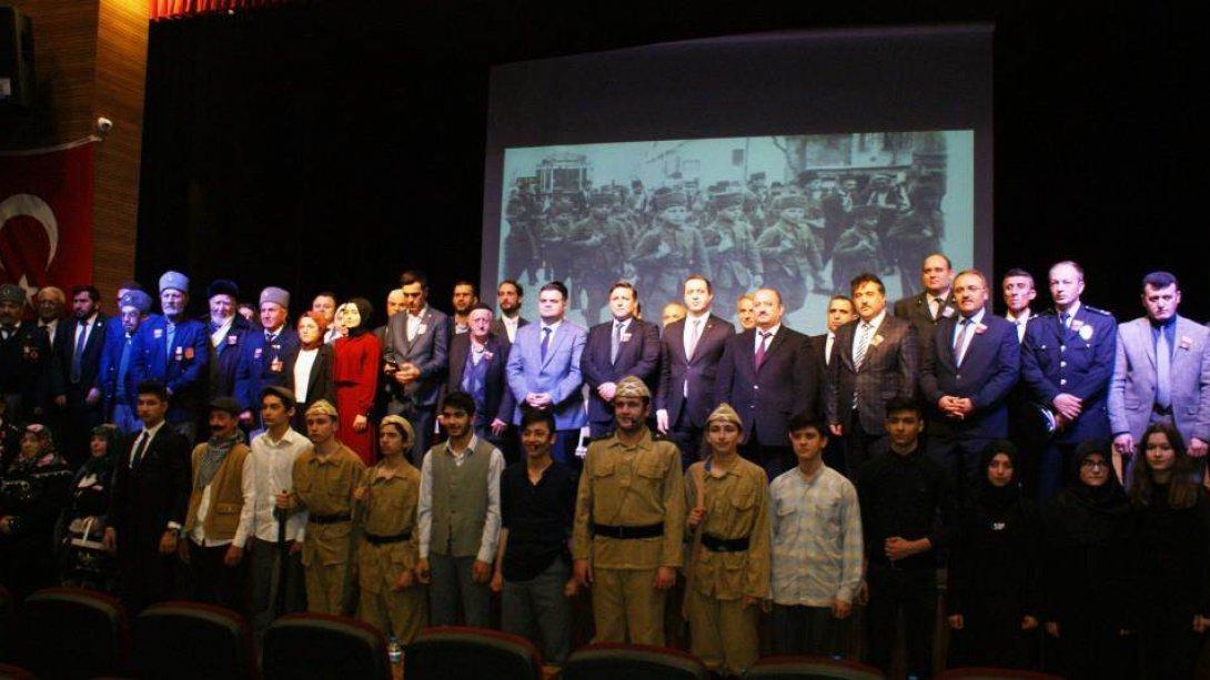 18 Mart Çanakkale Zaferi ve Şehitleri Anma Töreni Belediye Kültür Merkezinde Yapıldı